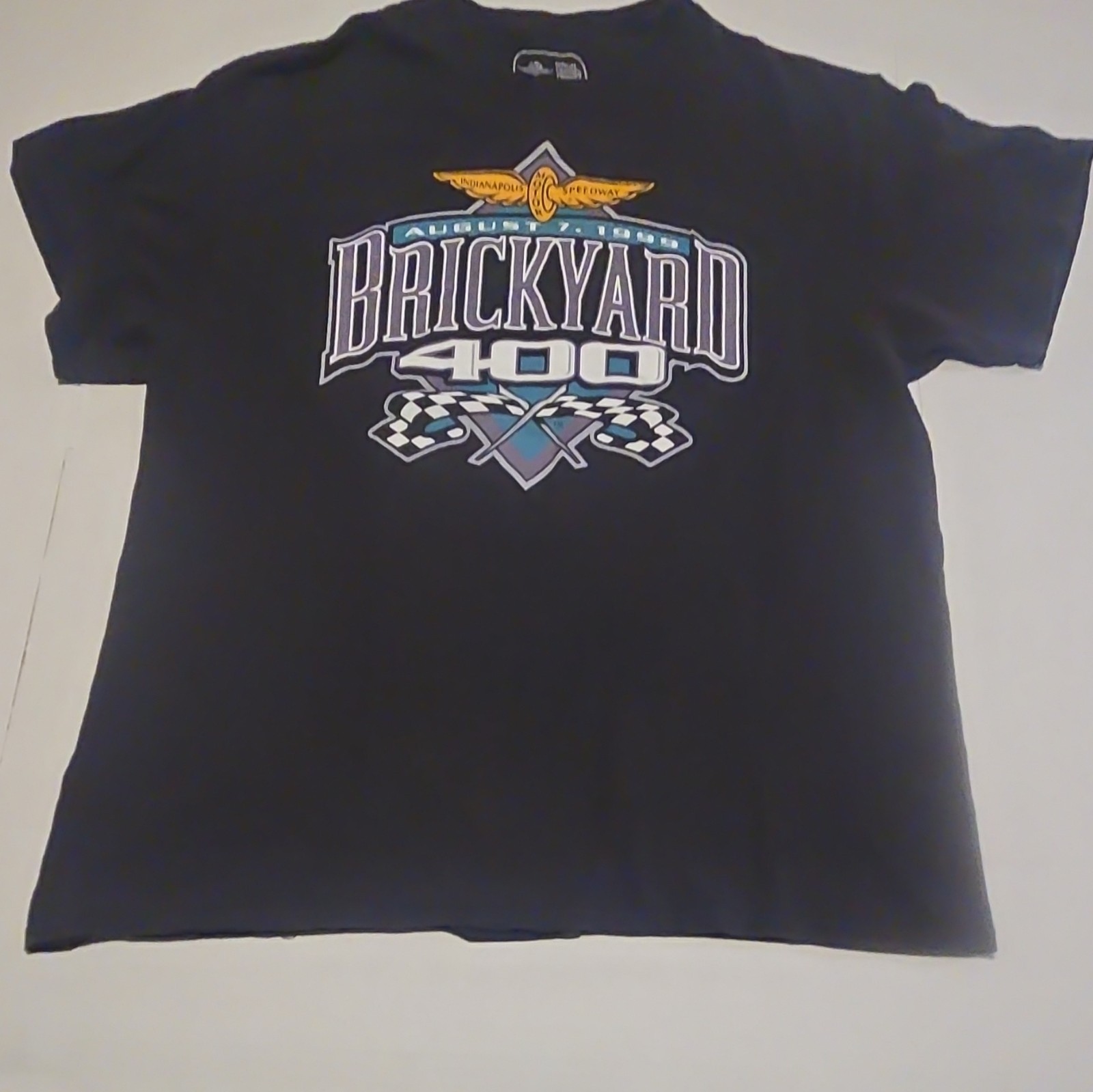 NASCAR Brickyard 400 T-Shirt Mens XL Black Tagless Retro Indianapolis Speedway gallery