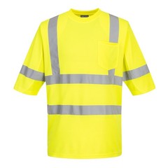 Portwest S397 – Hi-Vis Mesh Insert Class 3 T-Shirt S/S Yellow SIZES S-6X*