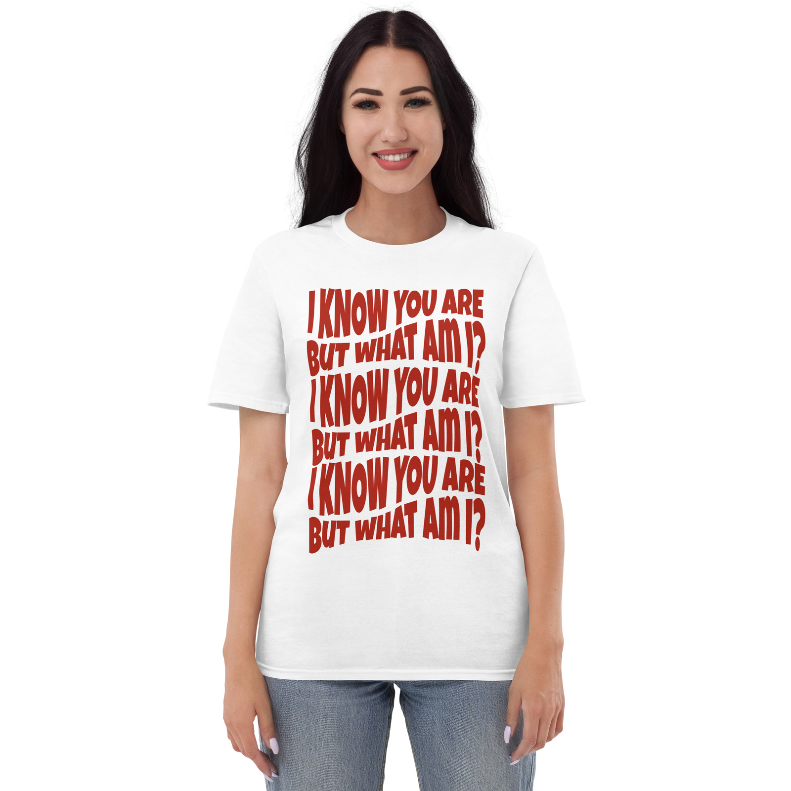 I Know You Are But What Am I Shirt S-3XL Unisex Short-Sleeve gallery