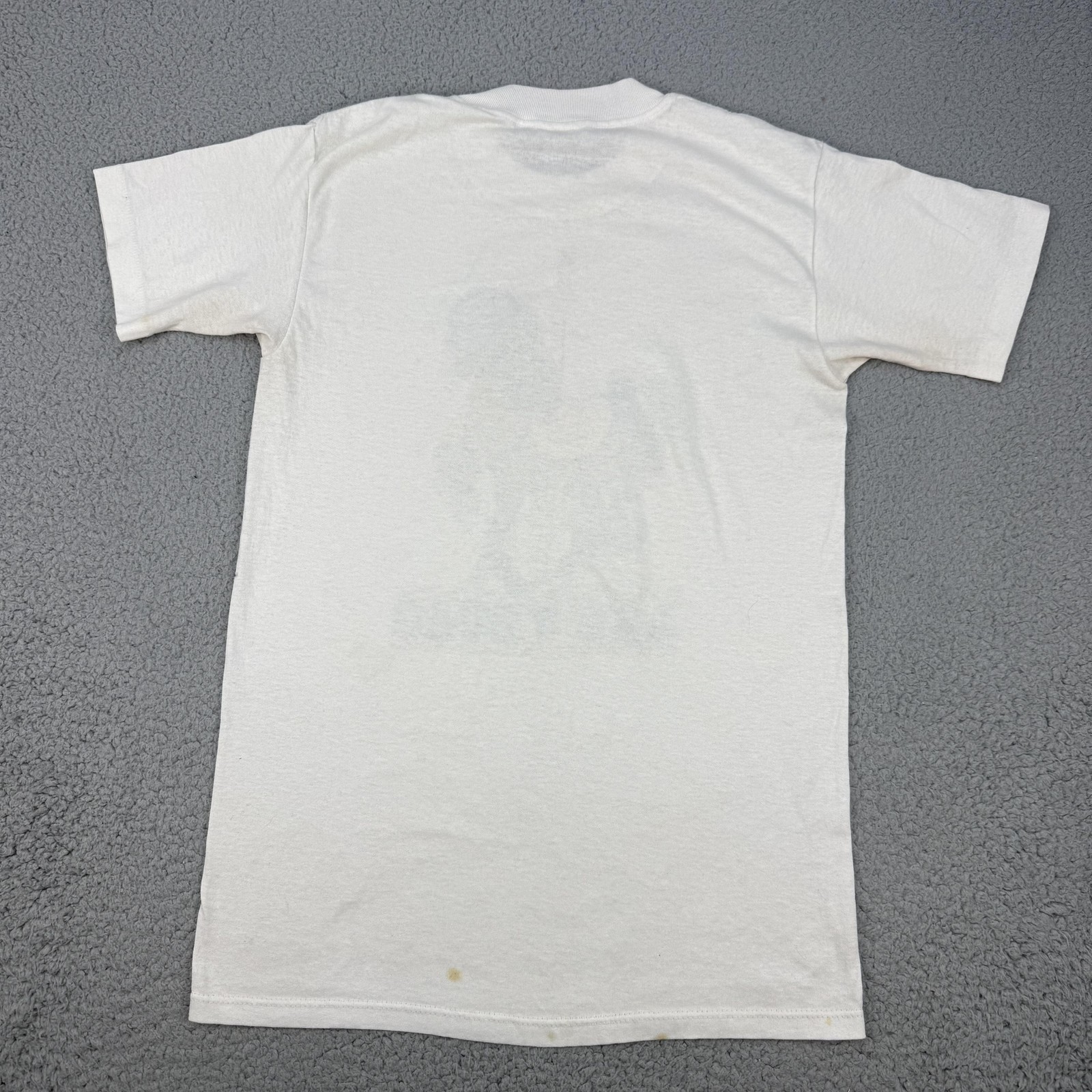 Vintage Las Vegas Carousel Horse Graphic Shirt Mens Medium White Glitter 80s gallery
