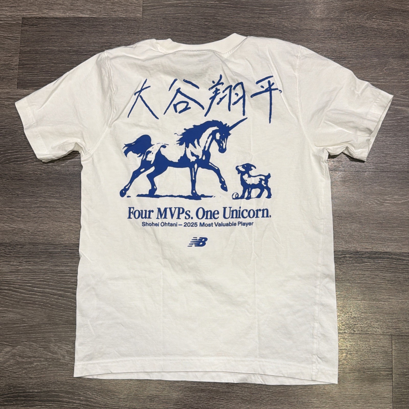 New Balance Shohei Ohtani Shirt 4 MVP Unicorn White Men’s Medium gallery