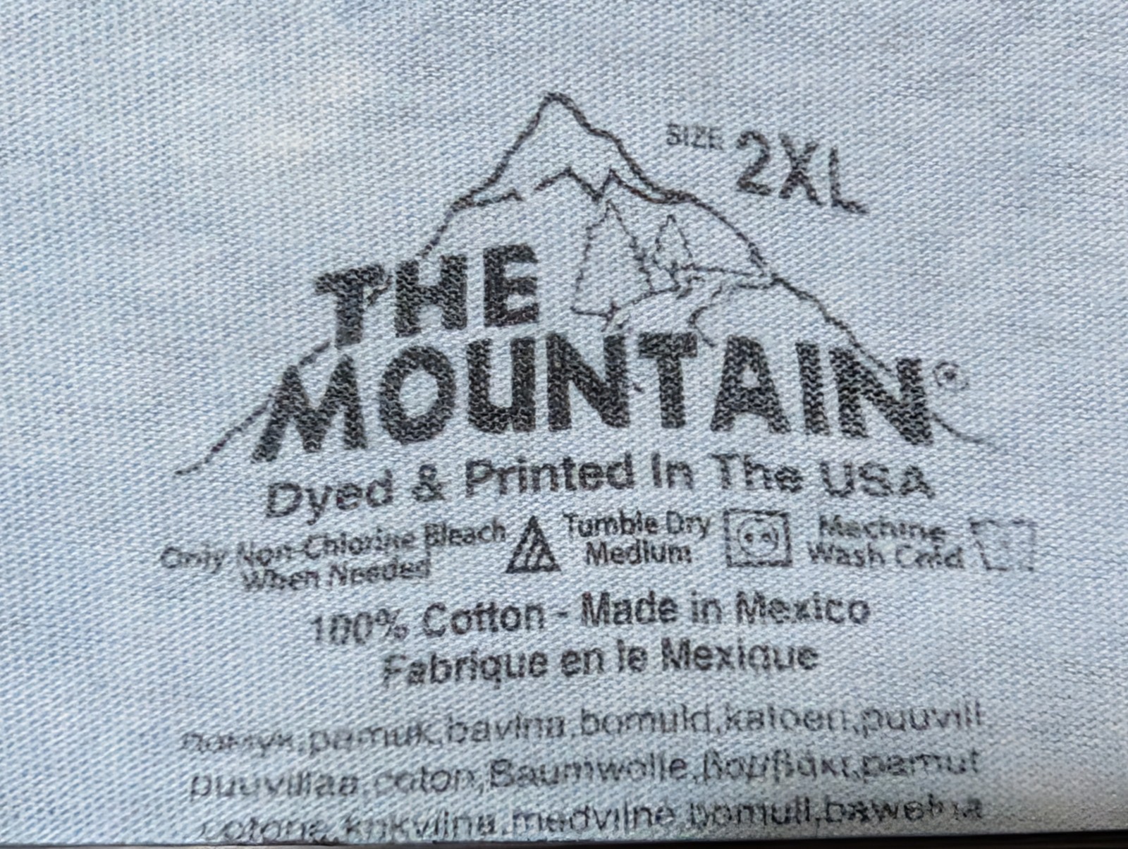 The Mountain Mens T-shirt Mt. Life Blue Group Therapy Dye Defect 2XL #5837 gallery