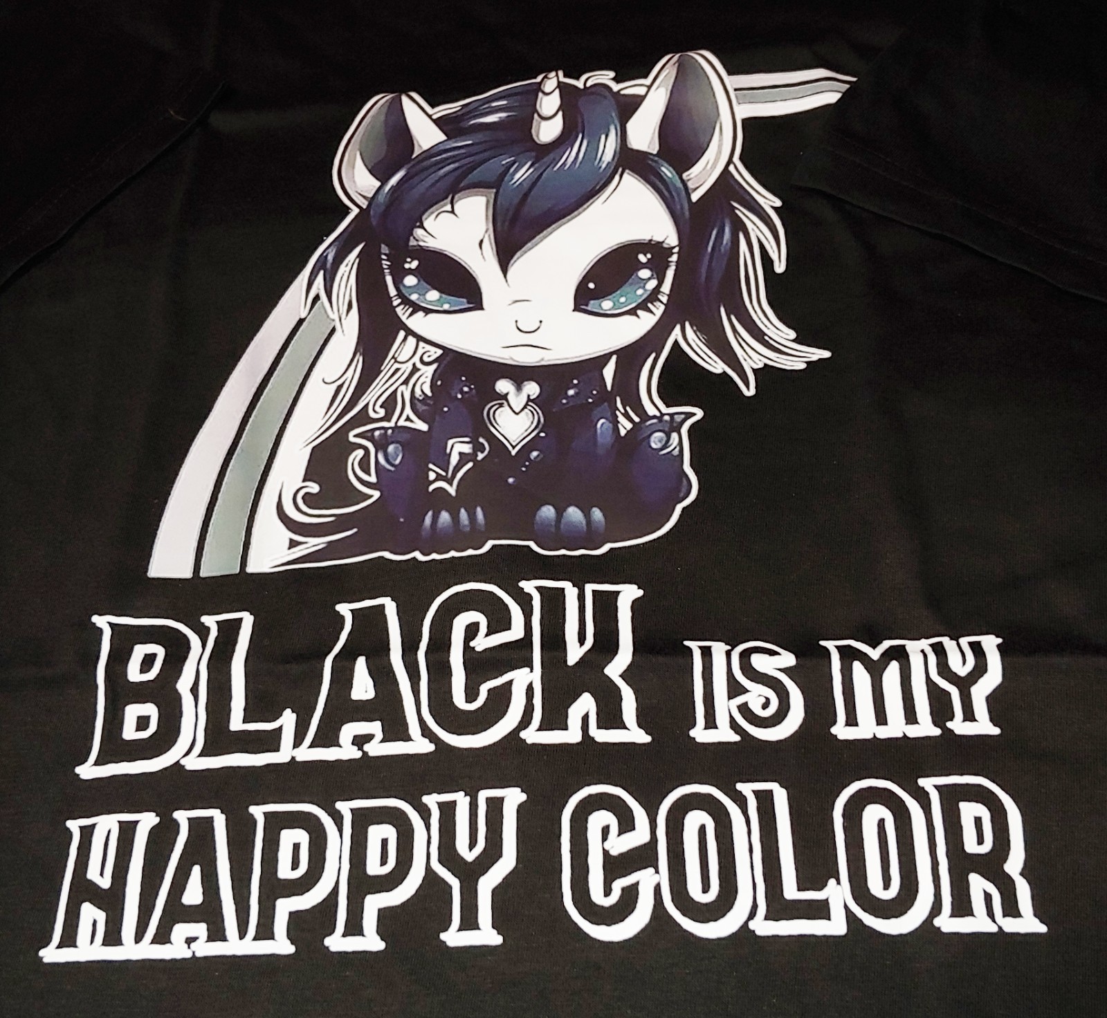 NWT BACK IS MY HAPPY COLOR UNICORN SHIRT sz xl gallery