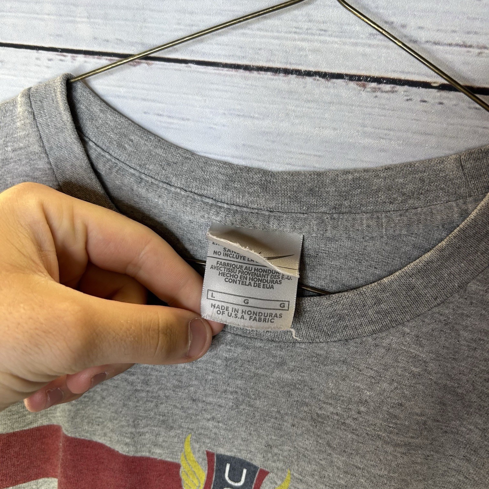 Vintage Y2K Nike Silver Tag USA Track & Field USATF Graphic T-Shirt Men’s Large gallery