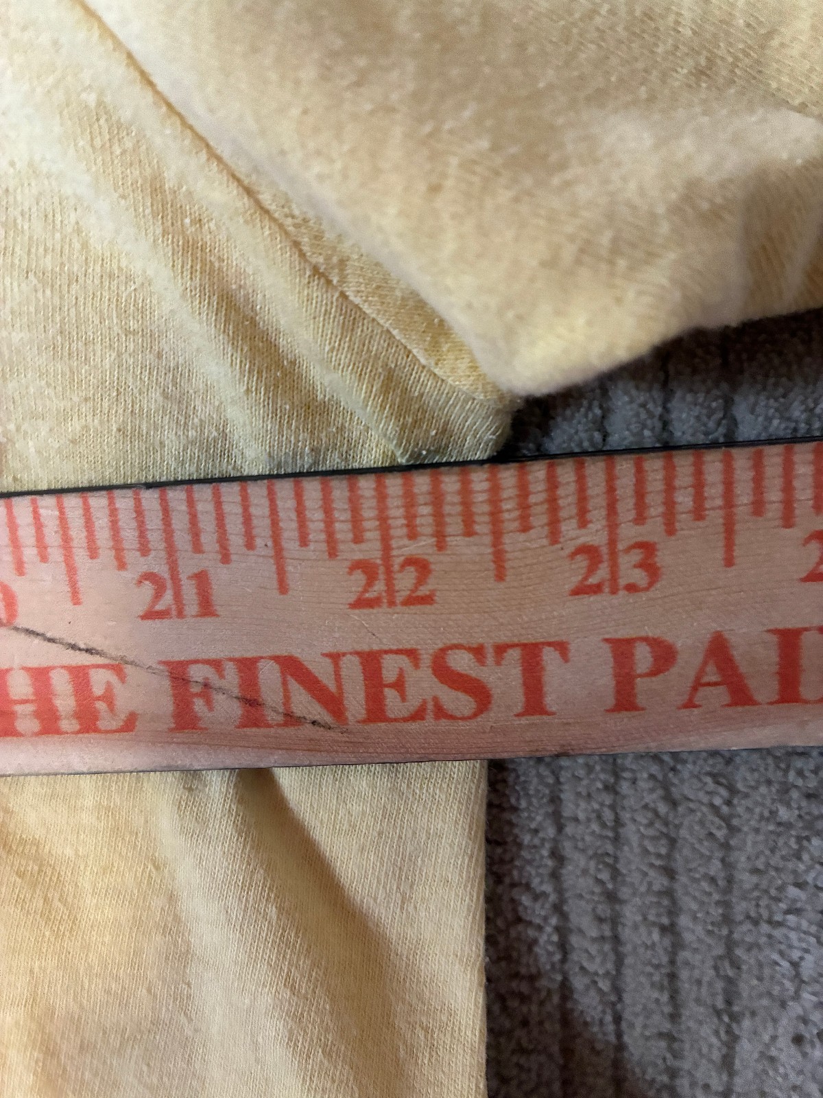 RARE True Vintage Nike 1970's "Pinwheel Tag" T-Shirt Yellow XL Made in USA Faded gallery
