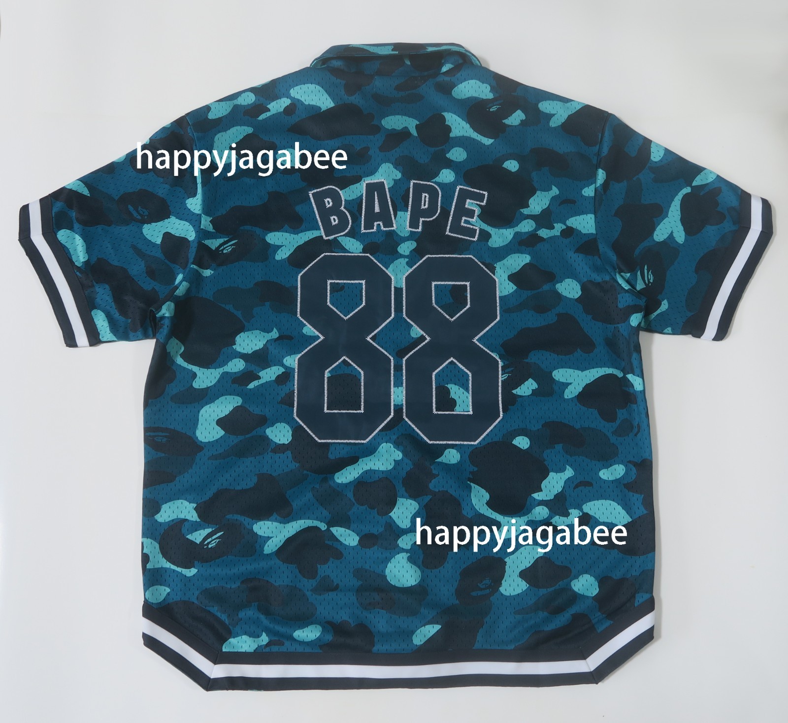 A BATHNIG APE Men's COLOR CAMO WARM UP SS SHIRT 1M30132314 bz gallery