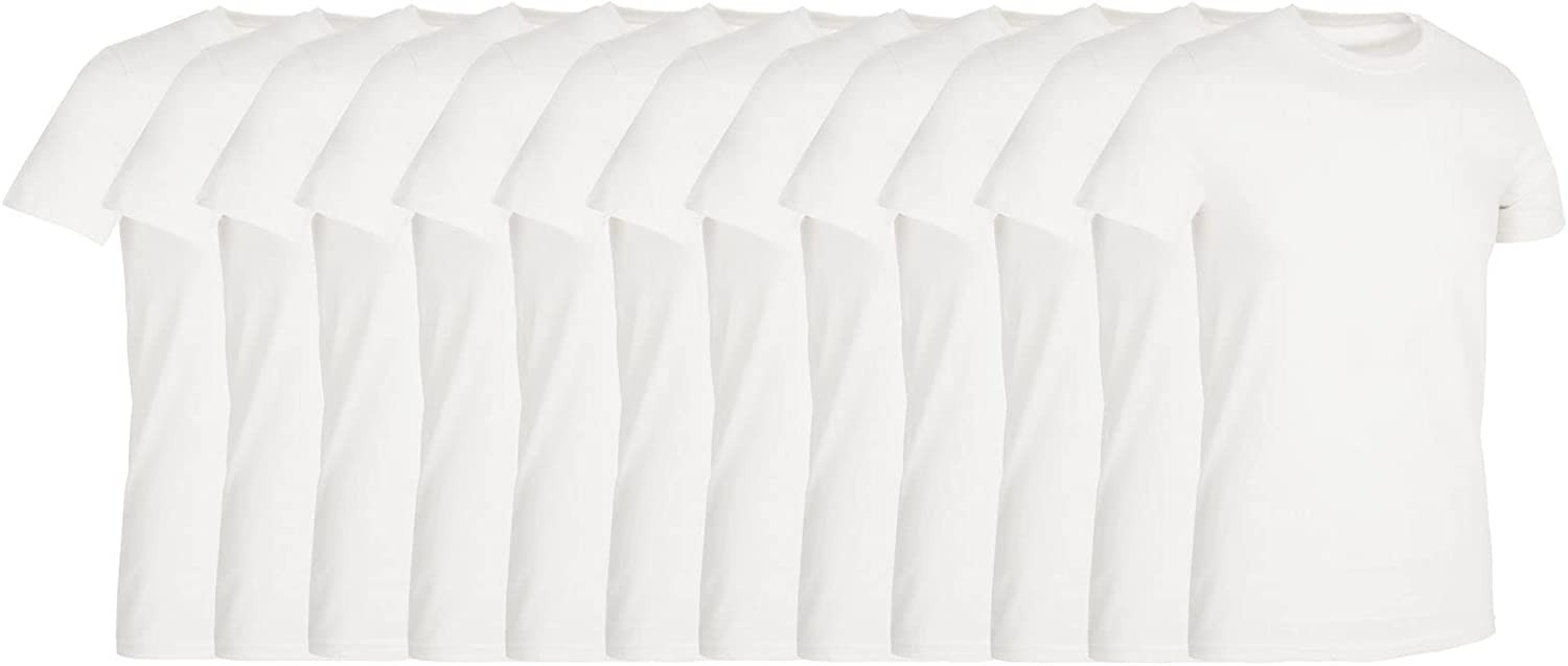 BILLIONHATS 12 Pack Plus Size Men Cotton T-Shirt, Short Sleeve Lightweight Tees gallery