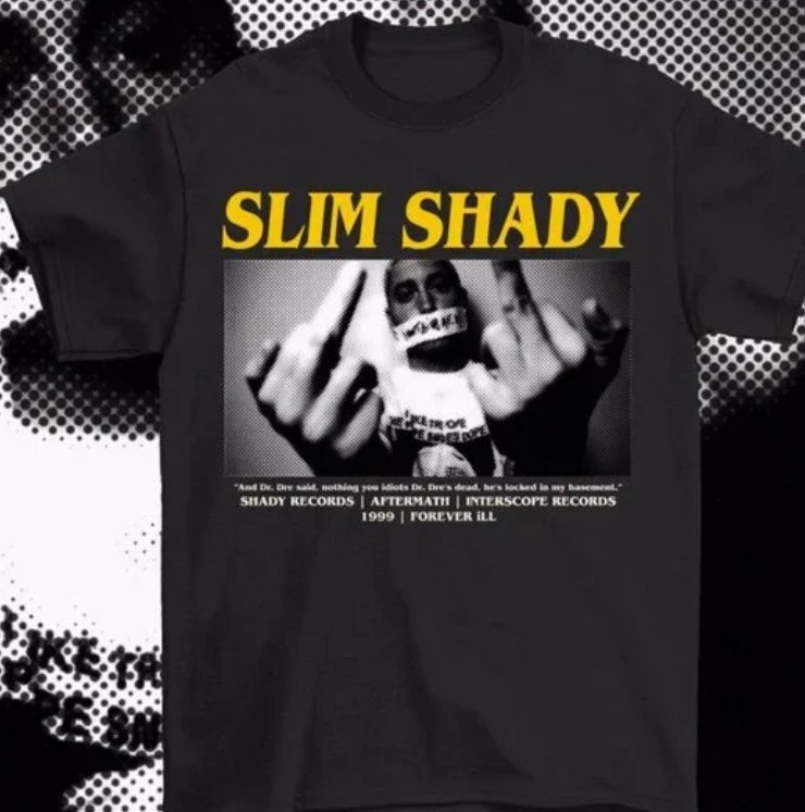 Eminem T-shirt - Slim Shady LP - Vintage - Hip Hop T-shirt gallery