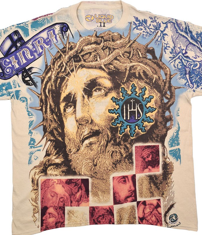 Jesus Creme T-Shirt Liquid Blue gallery