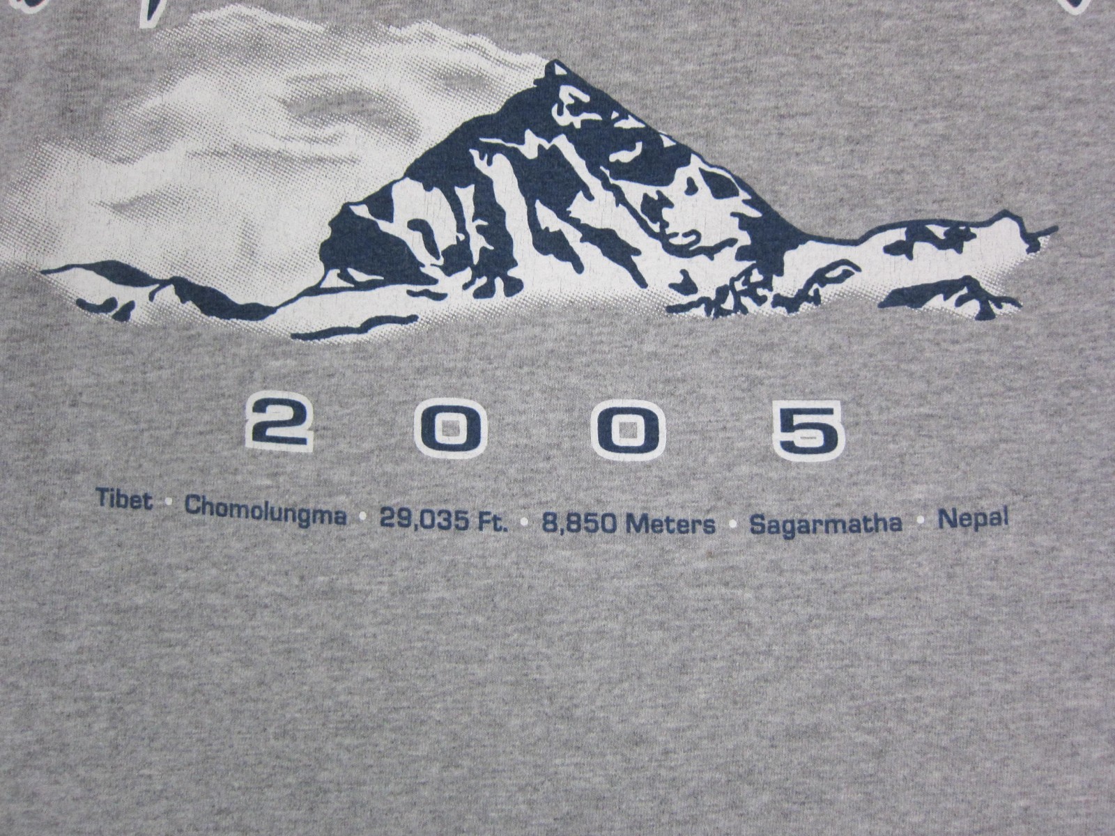 Vintage Mt Everest Shirt Mens Large L Gray Mountain Outdoor Expedition 2005 gallery