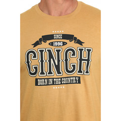 Cinch Men’s Born In The Country Solid Gold Graphic T-Shirt MTT1690652