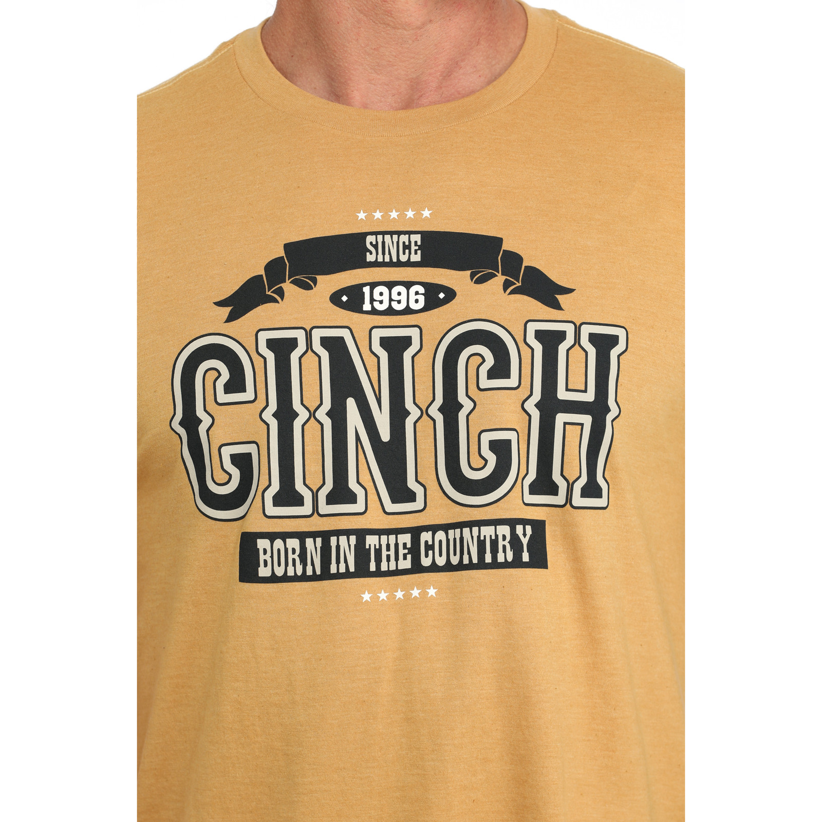Cinch Men's Born In The Country Solid Gold Graphic T-Shirt MTT1690652 gallery