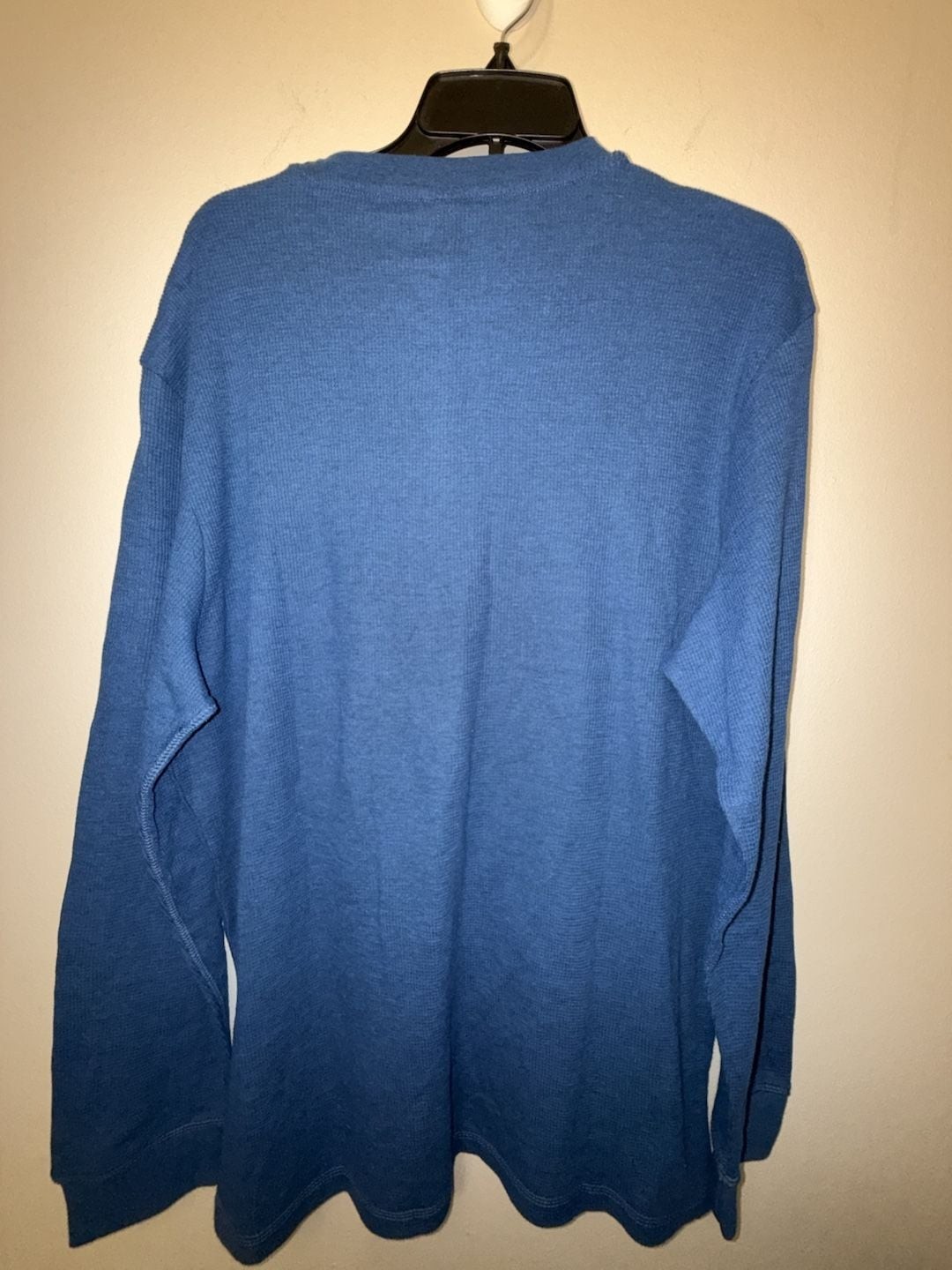 U.S. Polo Assn. Men's Blue Waffle Knit Long Sleeve Thermal Shirt gallery