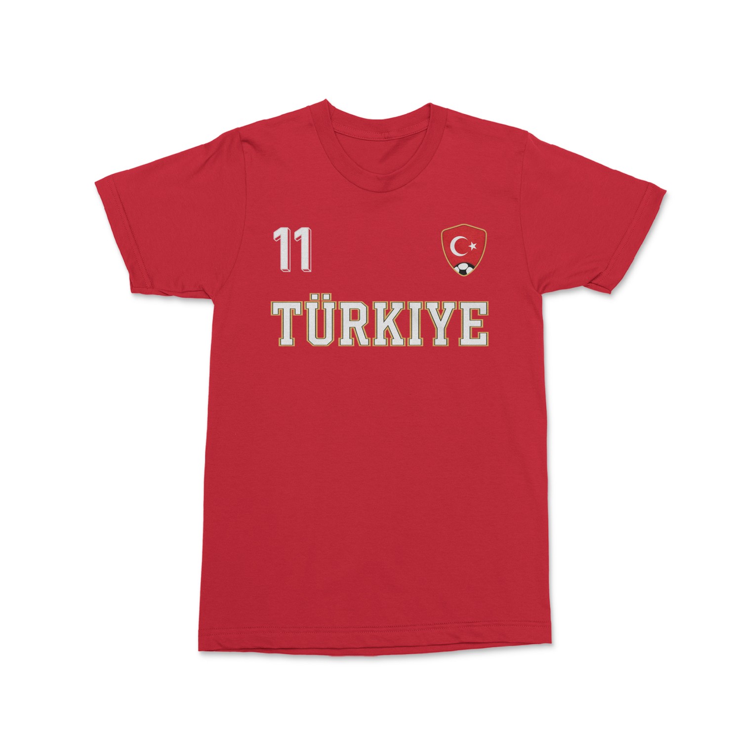 Turkiye Yildiz 11 Soccer Inspired Jersey Style Unisex T-Shirt gallery