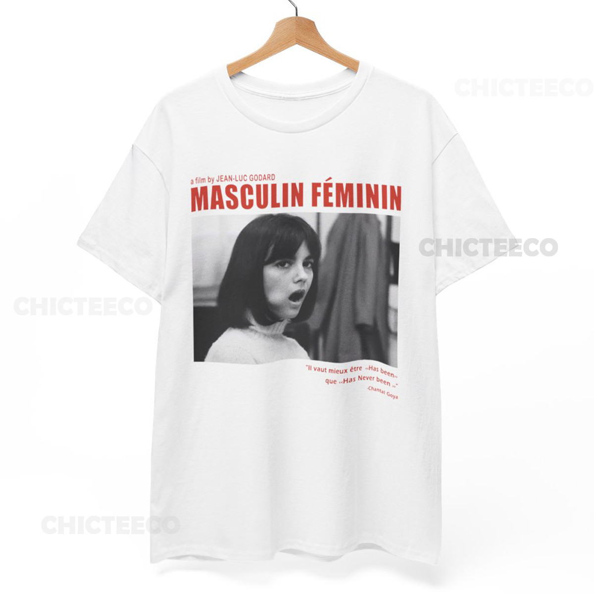Masculin Feminin Tshirt, Jean Luc Godard, film Movie cult shirt, Unisex Tee