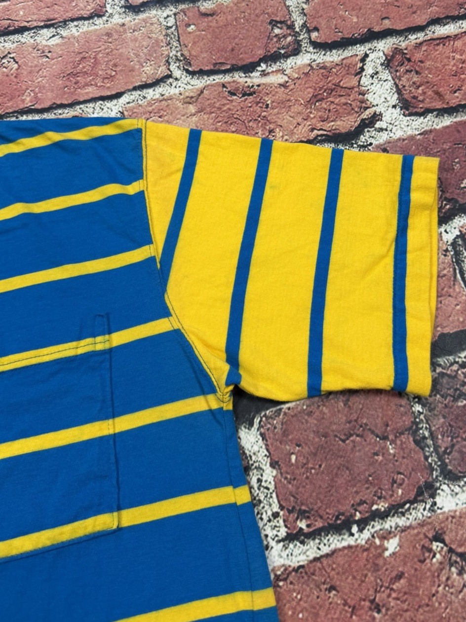 Vintage Striped Blank T Shirt Single Stitch St. John's Bay Sport Pocket Tee L gallery