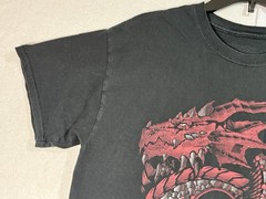 Dungeons & Dragons D&D Black T-Shirt Large Red dragon Fantasy Magic Gaming