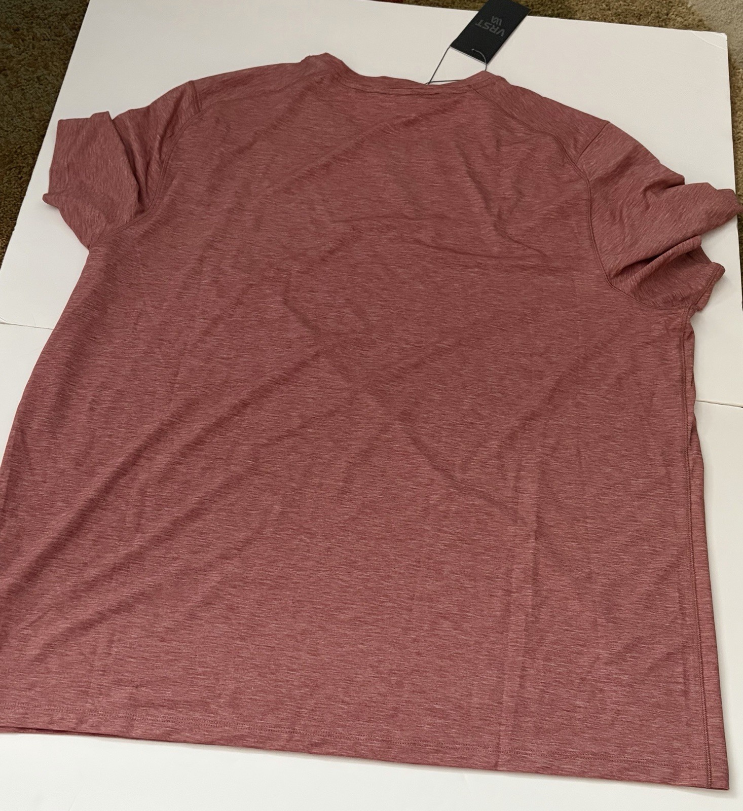 VRST Men’s XXL Icon Short Sleeve Tee Desert Rust Heather gallery