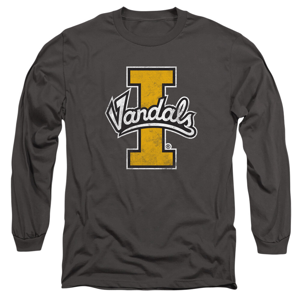 University of Idaho Adult Long Sleeve T-Shirt Vandals Logo, Charcoal, S-3XL gallery