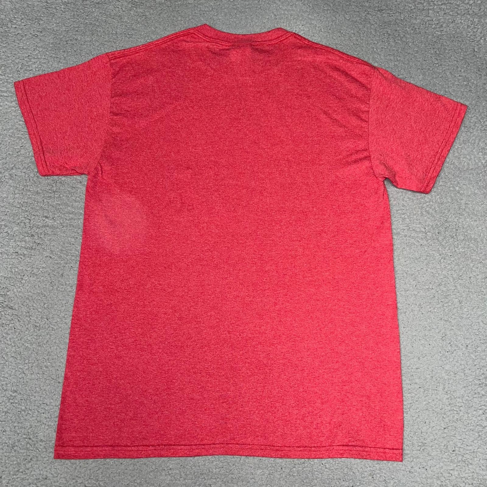 VTG Topps T Shirt Men's Size M Heather Red Retro Sports Trading Card Tee gallery