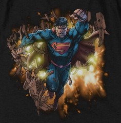 Superman “Blasting Through” T-Shirt – Regular or Tank – to 6X