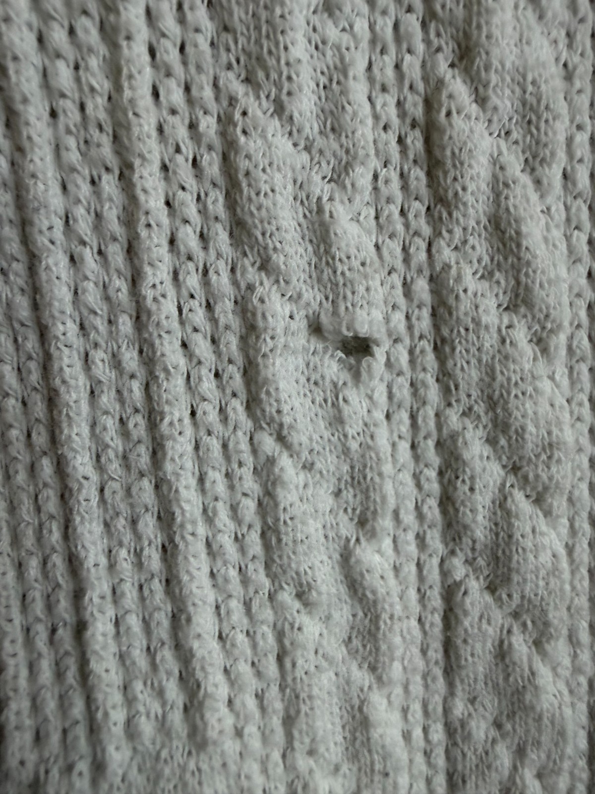 Zara Men's Textured Polo Off-White (Size: M) (Used) gallery