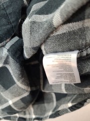 Weatherproof Mens Medium Gray Plaid Long Sleeve Button Up Flannel Shirt