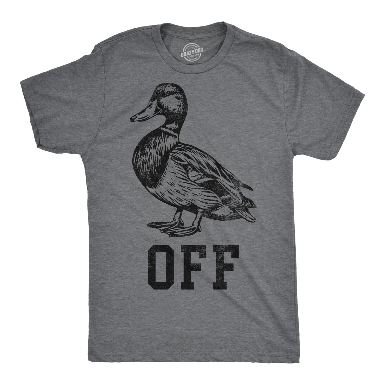 Mens Funny T Shirts Duck Off Sarcastic Graphic Novelty Tee for Men