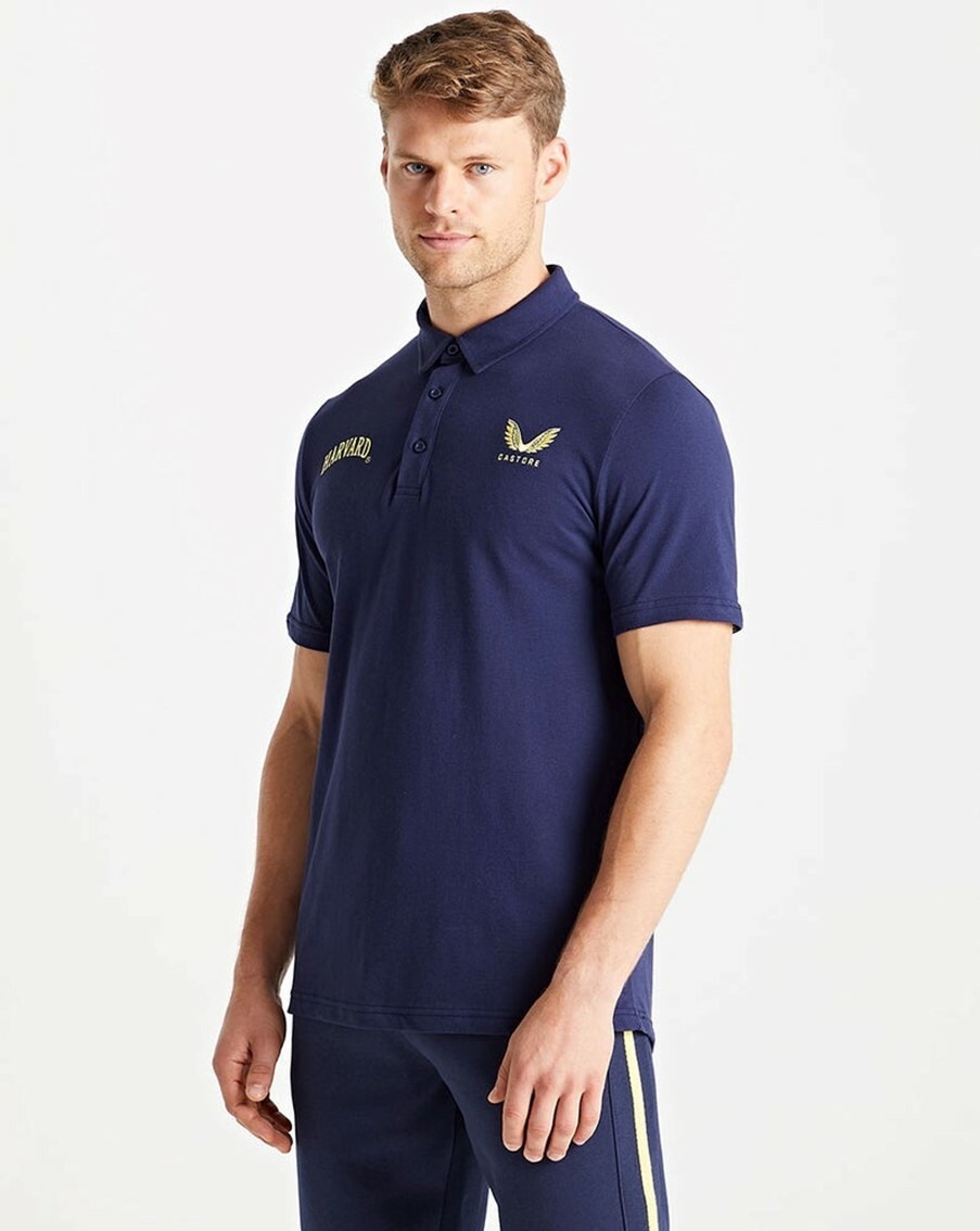 Castore x Navy Harvard Polo Shirt | New w/Tags | Authentic and Top Quality Item gallery