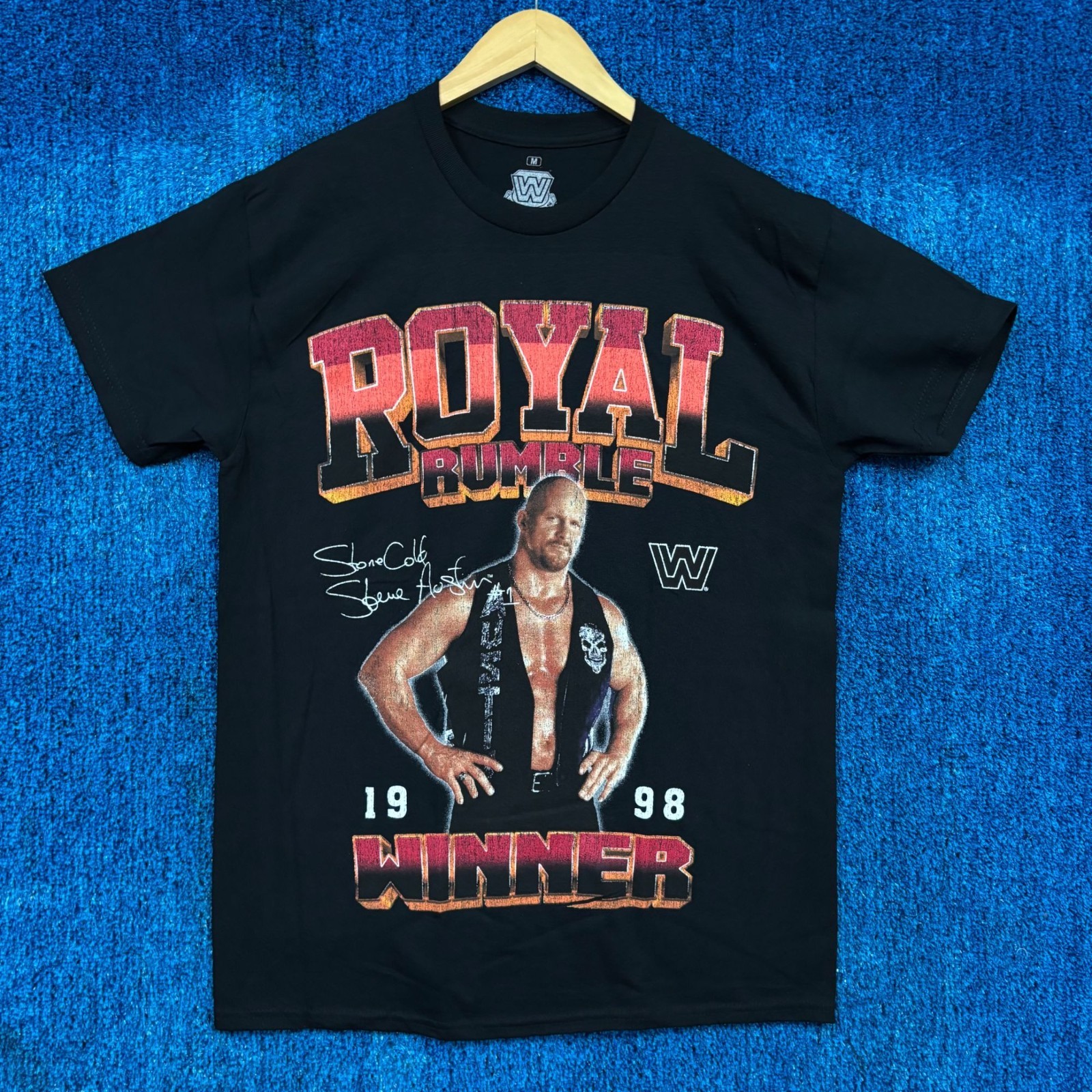 WWE Legends Stone Cold Steve Austin “Royal Rumble Winner 1998” Graphic T-Shirt S
