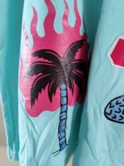 Men’s Eternity BC / AD Miami the Magic City Dade Co Blue Turquoise T Shirt Sz XL