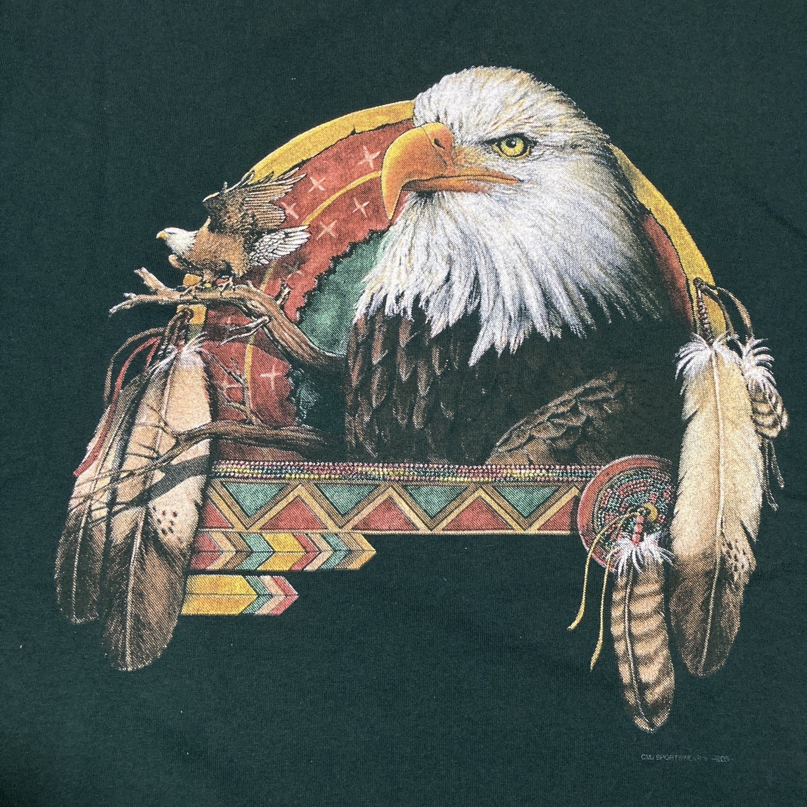 Harley Shirt XL 90s 3D Emblem Germany Native HD Biker Chopper Motorcycle Tee gallery