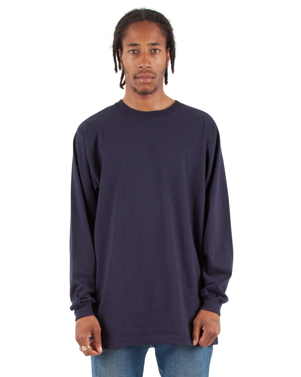 Shaka Wear Active Long Sleeve Plain Casual Crew Neck T-Shirt SM-3X gallery