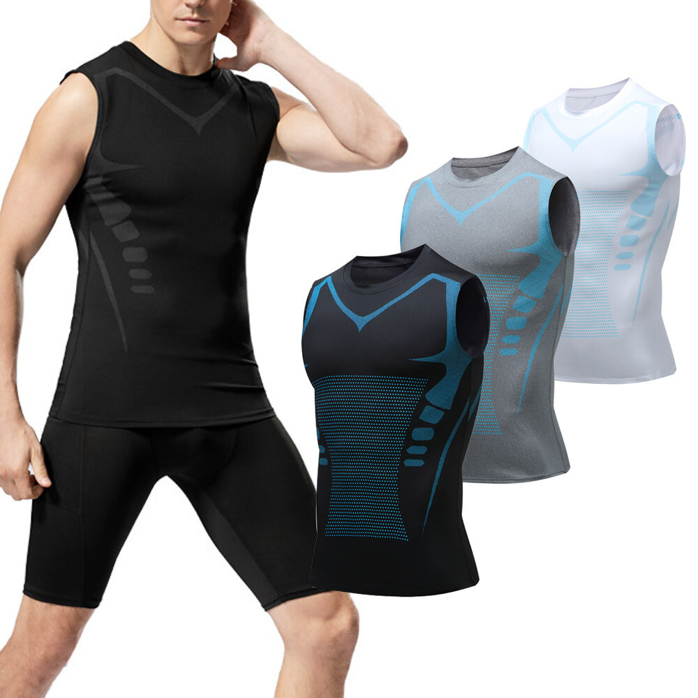 New Compression Shirt Version Shaping Sleeveless Vest Mens Comfortable Tank gallery