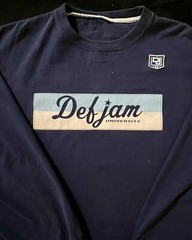 Vintage 90’s Def Jam Records University XXL Long Slv Blue T-Shirt EUC!