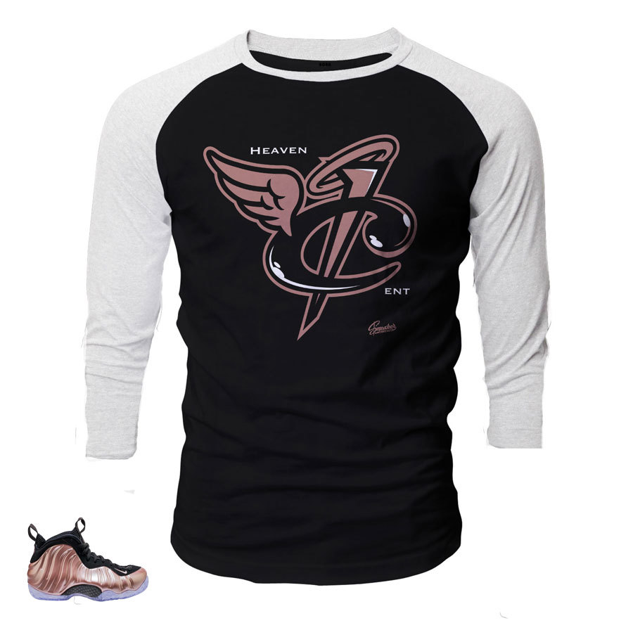 Raglan Shirt Match Foamposite Elemental Rose Foams - Heaven Cent Tee gallery