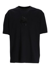 Hugo Boss Mens Mirror 1 Black Short Sleeve Crew Neck Cotton Tee Shirt New