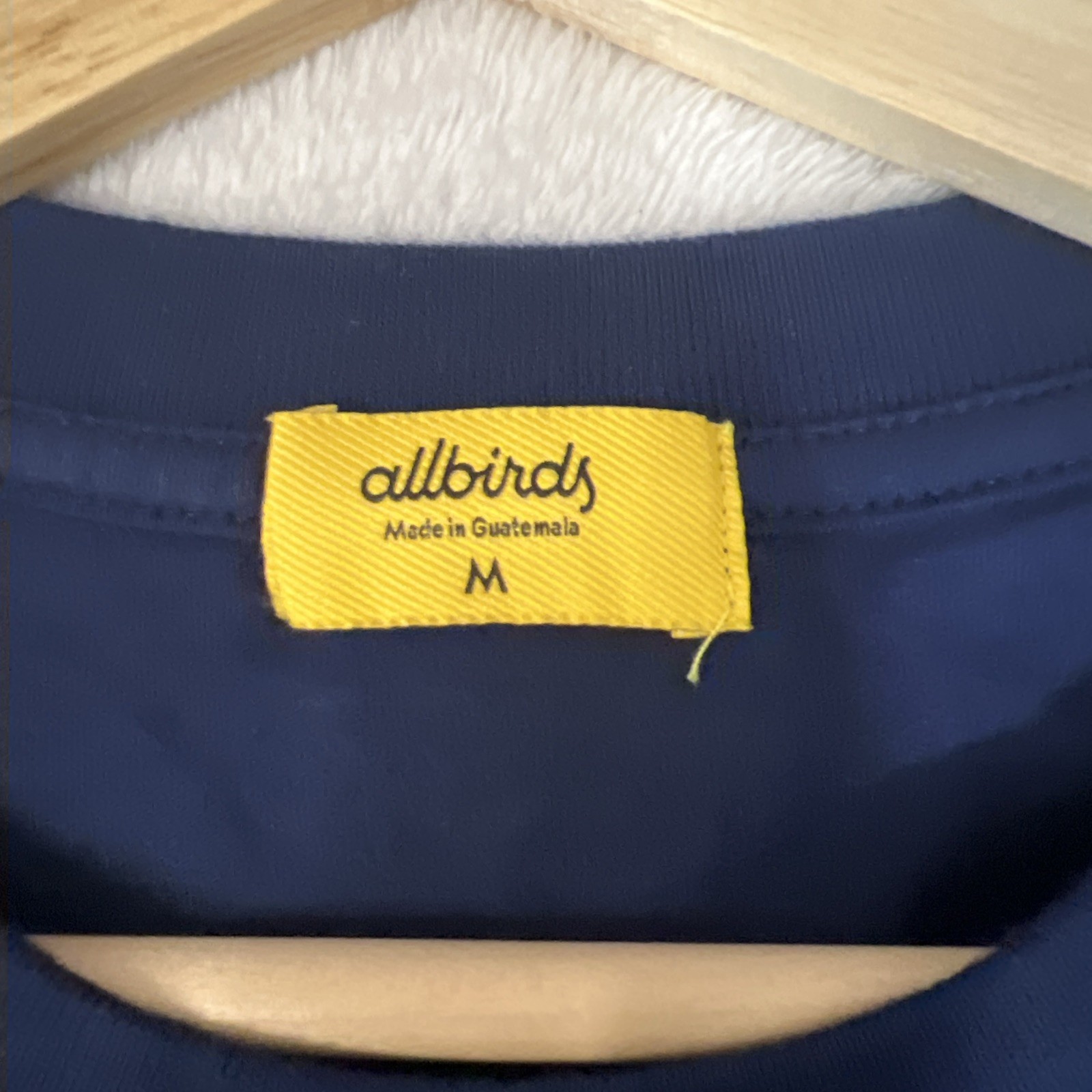 Allbirds Allgood Cotton Short Sleeve T-Shirt Mens Medium Deep Navy Logo Tee Eco gallery