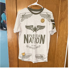 Parish Nation Special Forces Graphic Men’s T-Shirt Gray Olive Medium Short Slee…