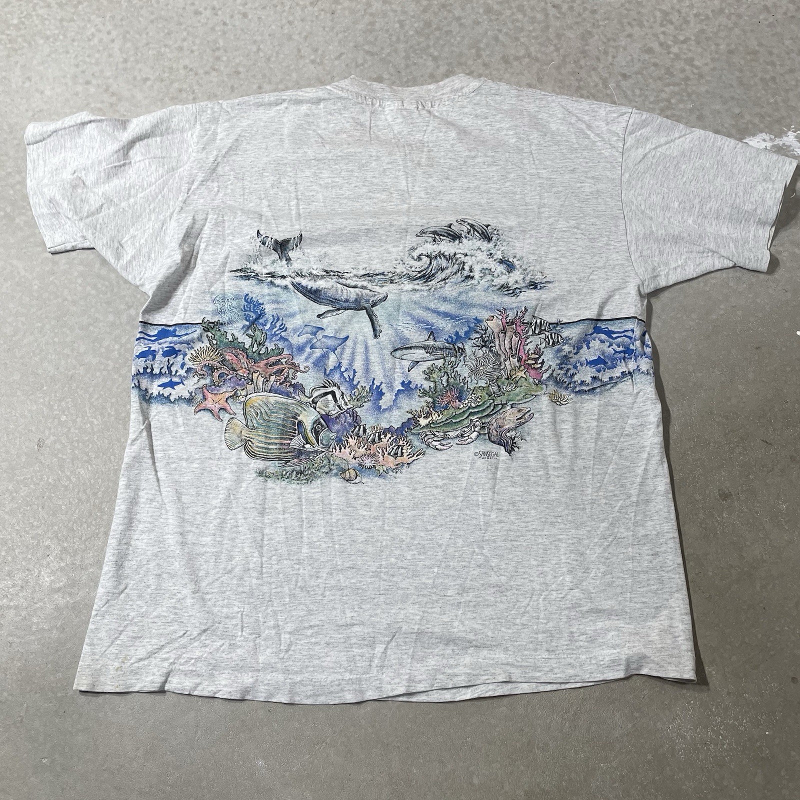 Vintage Nature Shirt XL San Segal Wrap Around Animal Sea Ocean Single Stitch Art gallery