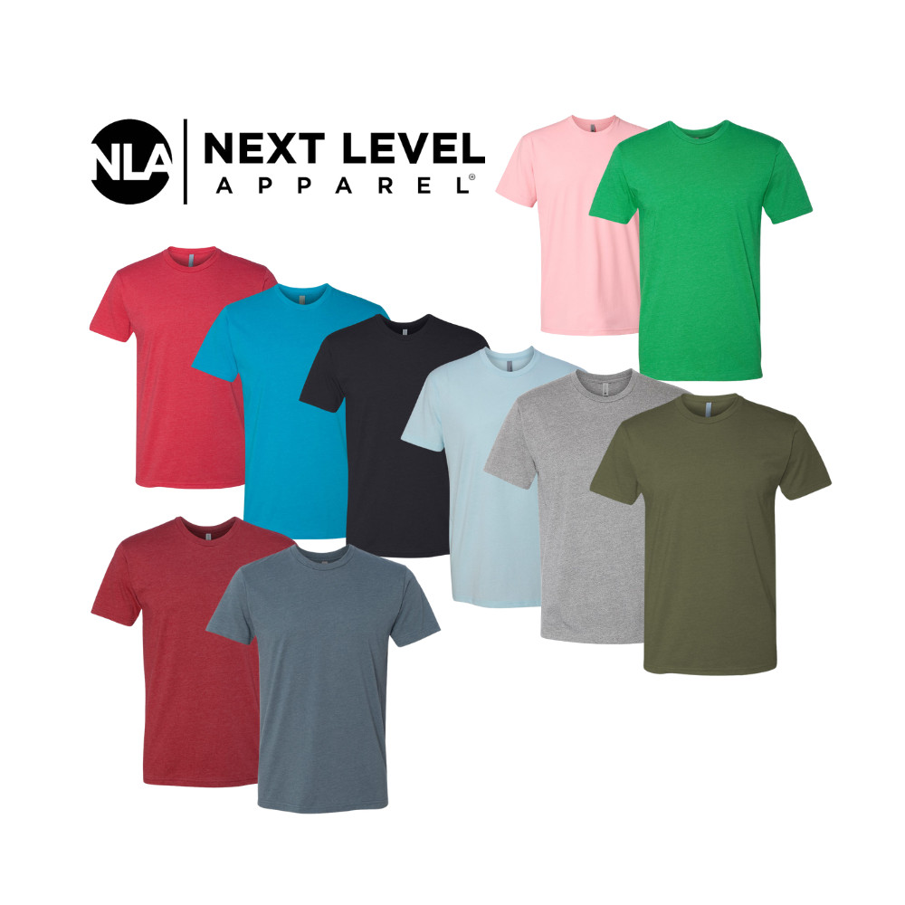 Next Level Apparel Unisex CVC Plain Crew Neck Short Sleeves T-Shirt 6210 gallery