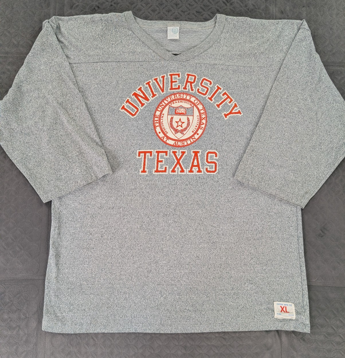 VTG University of Texas Longhorns Shirt Artex 3/4 Sleeve 70s 80s Men Medium/L gallery