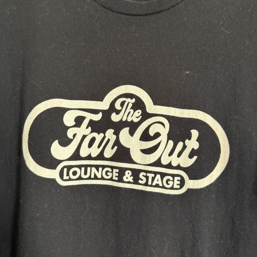 Men’s Black Logo Graphic Tee The Far Out Lounge Lounge – Large (see listing)