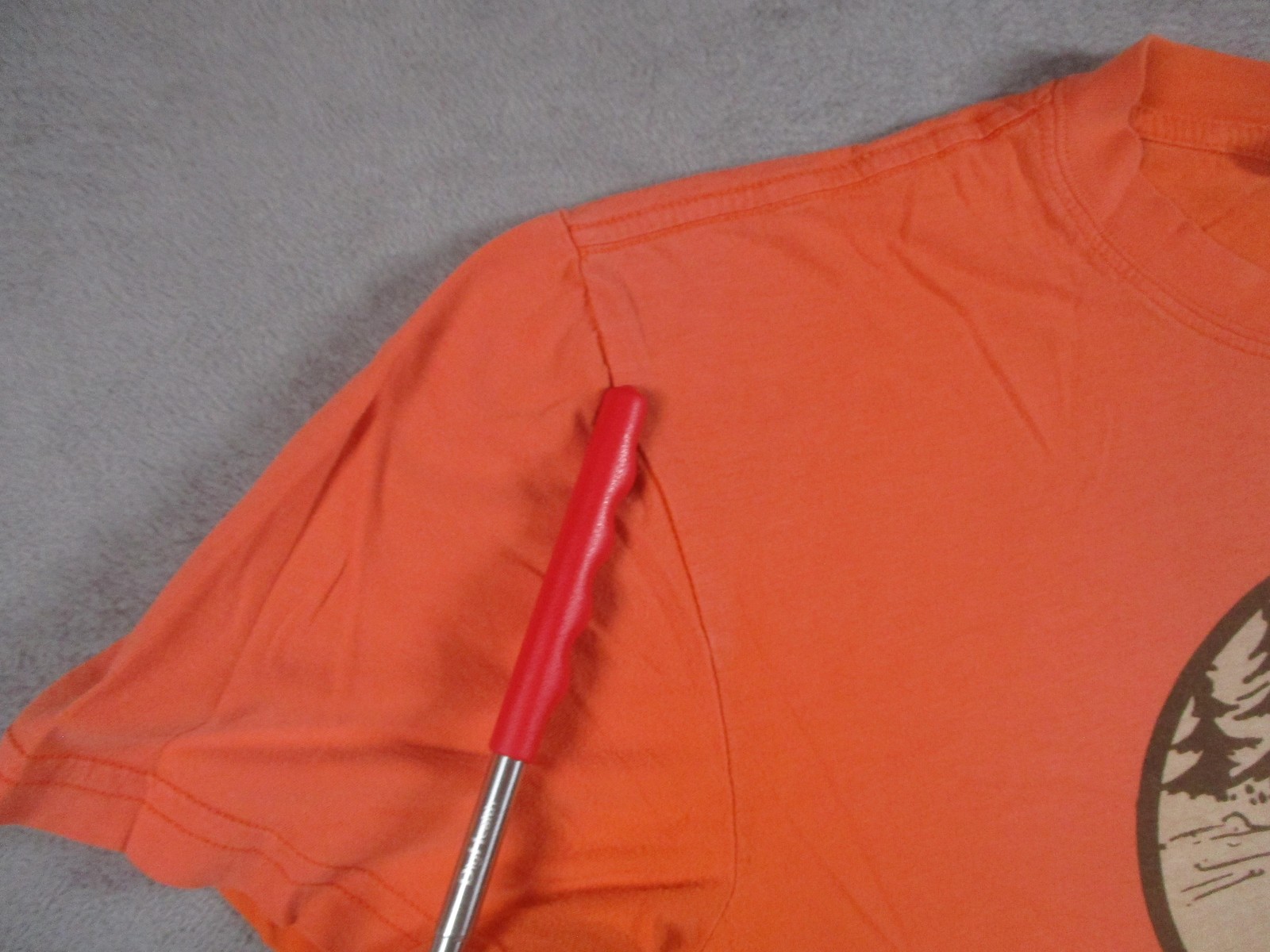 Filson Shirt Mens Medium Orange C.C. Filson Co Seattle WA Graphic Made In USA gallery