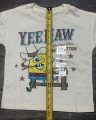 SpongeBob SquarePants Yee Haw Bikini Bottom Toddler T-Shirt Size 3T 4T NWT