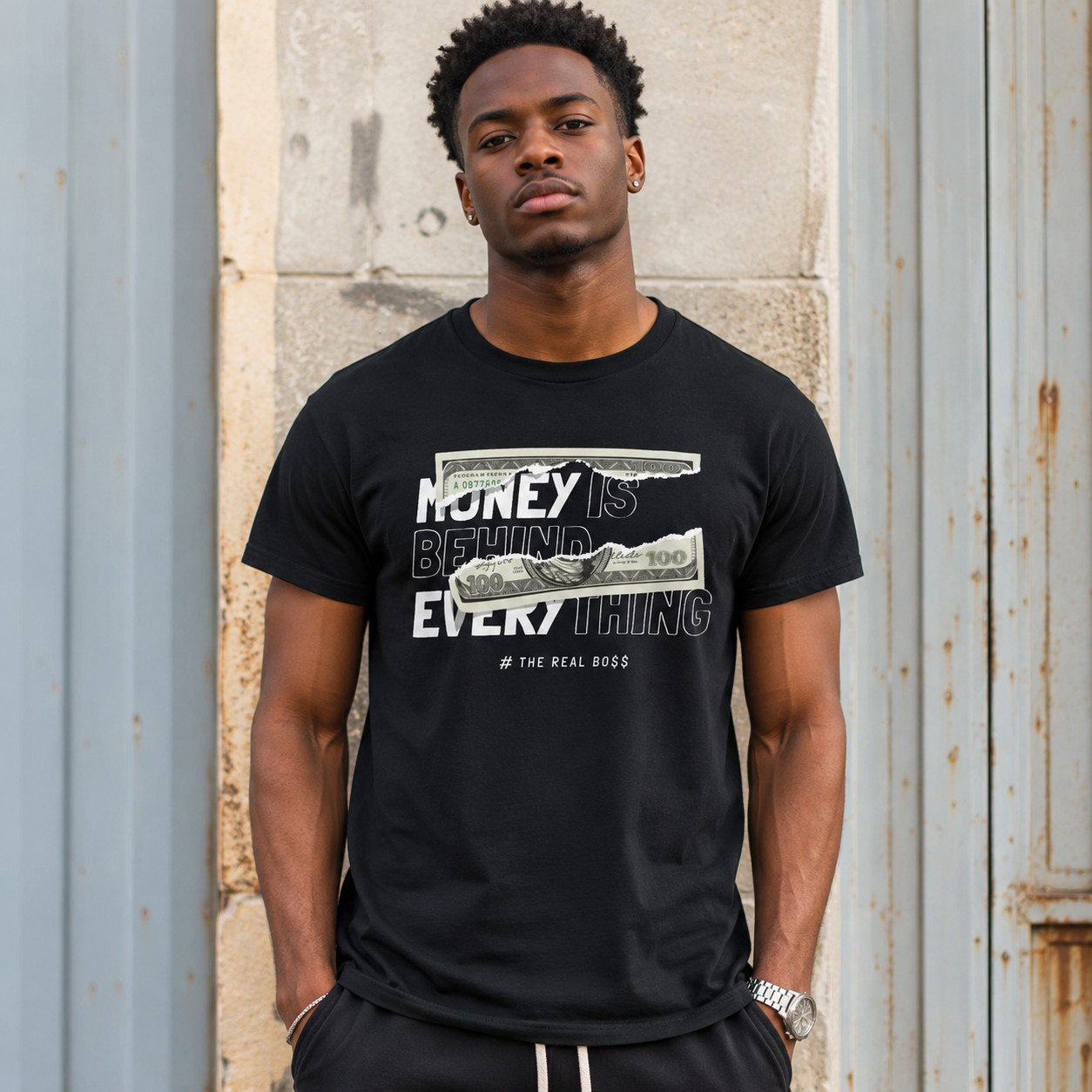 6 People I Trust Funny Money Graphic T-Shirt Dollar Bill Humor Meme Tee gallery