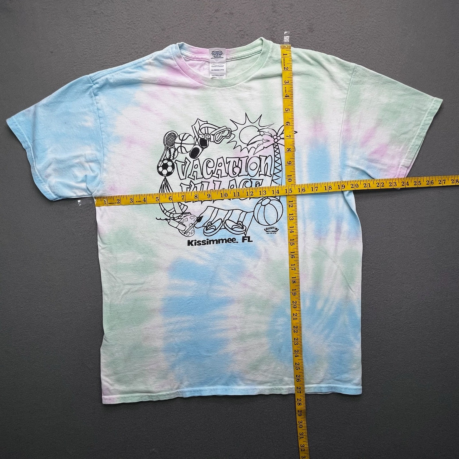 Vacation Village Kissimmee FL Tie Dye T Shirt Adult Large ColorTime Crafts gallery