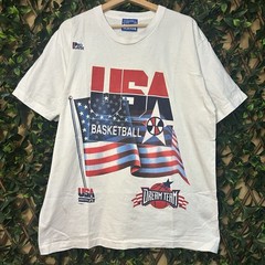 Vintage 90s Dream Team Olympics USA Basketball T-Shirt Men’s L Single Stitch