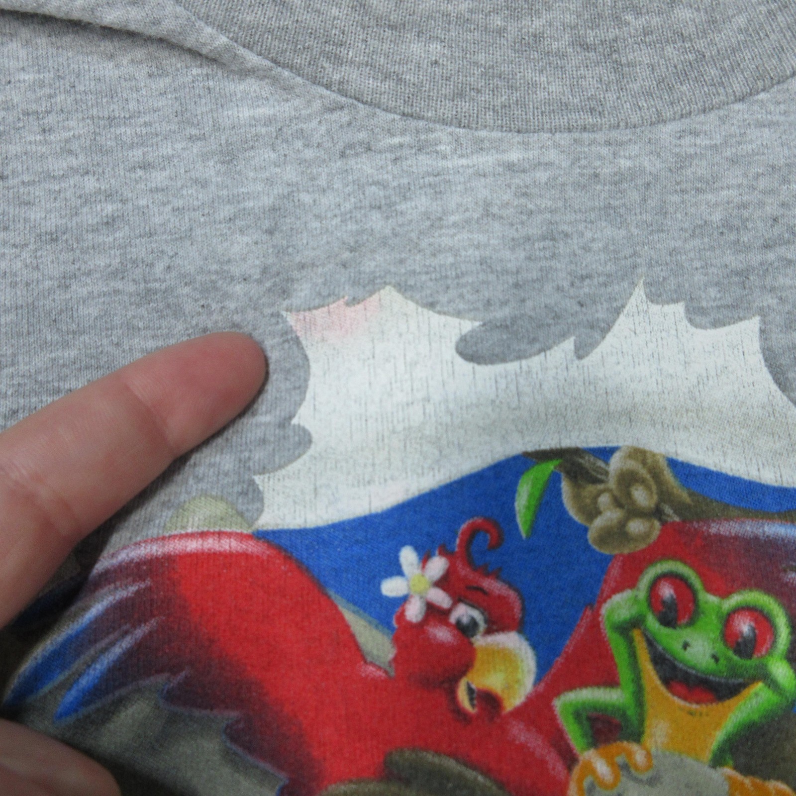 Vintage Rainforest Cafe Shirt Mens Medium Gray Graphic Two Sided Made USA 90s gallery