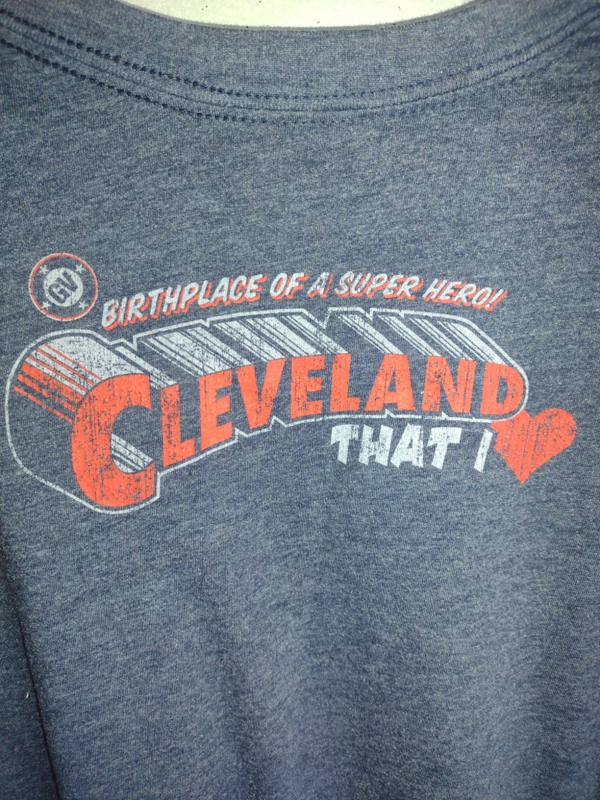 Superman,Born in Cleveland, Men's xlg T-shirt w NEW good/evil Figures,Cards gallery